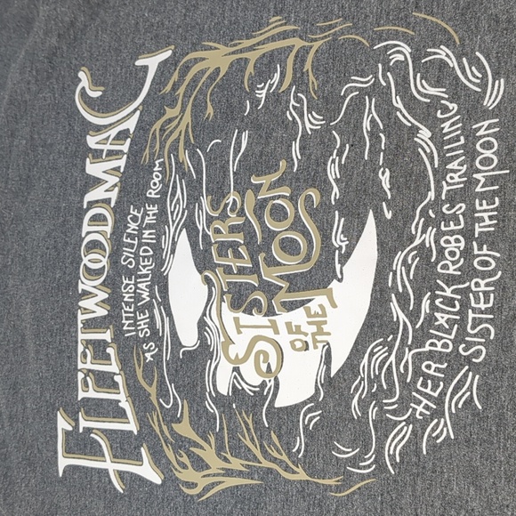 Fleetwood Mac Sisters Of The Moon Gray Women’s Shirt Size Small - Picture 3 of 5